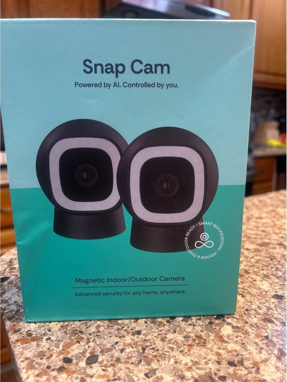 Snap Cam Magnetic Indoor/Outdoor Security Camera - AI Powered